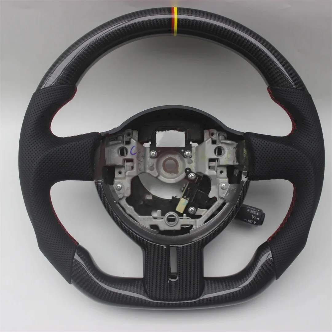 

Replacement For Toyota 86 Subaru BRZ Leather Real Carbon Fiber Steering Wheel