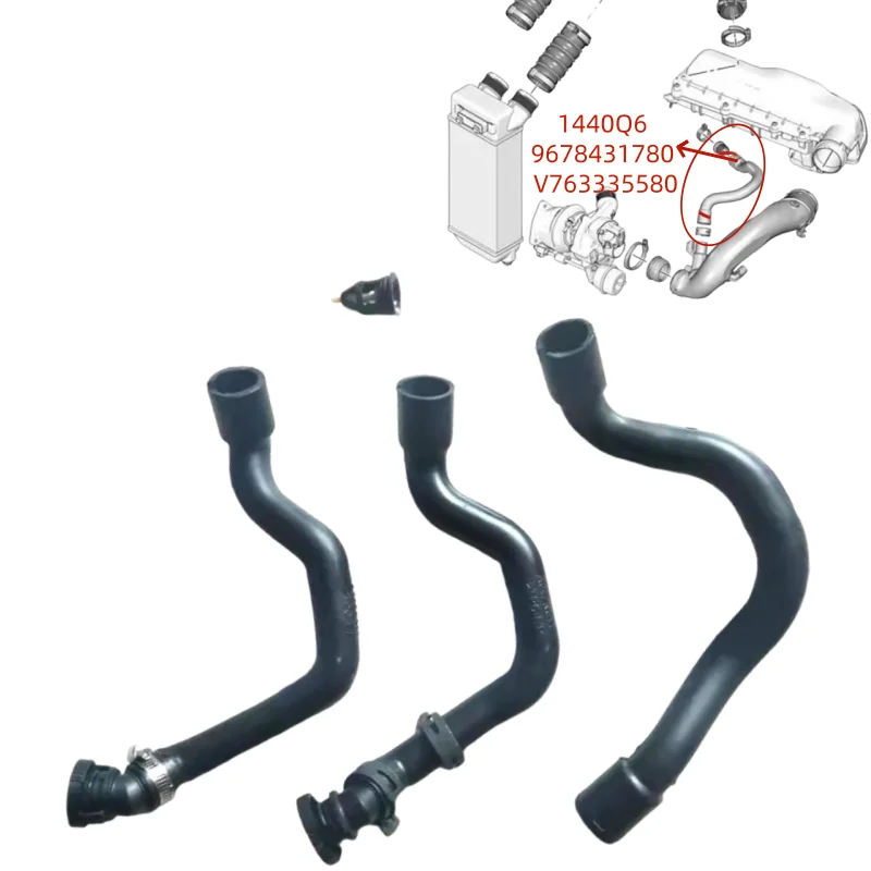 1440Q6 9678431780 V763335580 For Peugeot 207CC 3008 408 508 308CC SW RCZ Citroen C3 C4 C5 turbocharged intake pipe