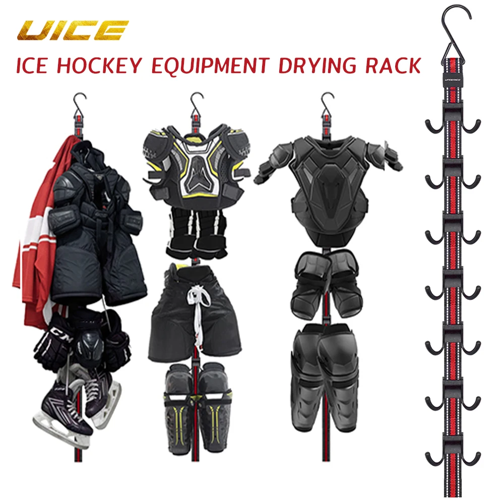 Hockey Gear Drying Rack Storage Rack Hockey Gear Hanger Portable Adjustable Multipurpose Hockey Equipment Sports Gear Organizer
