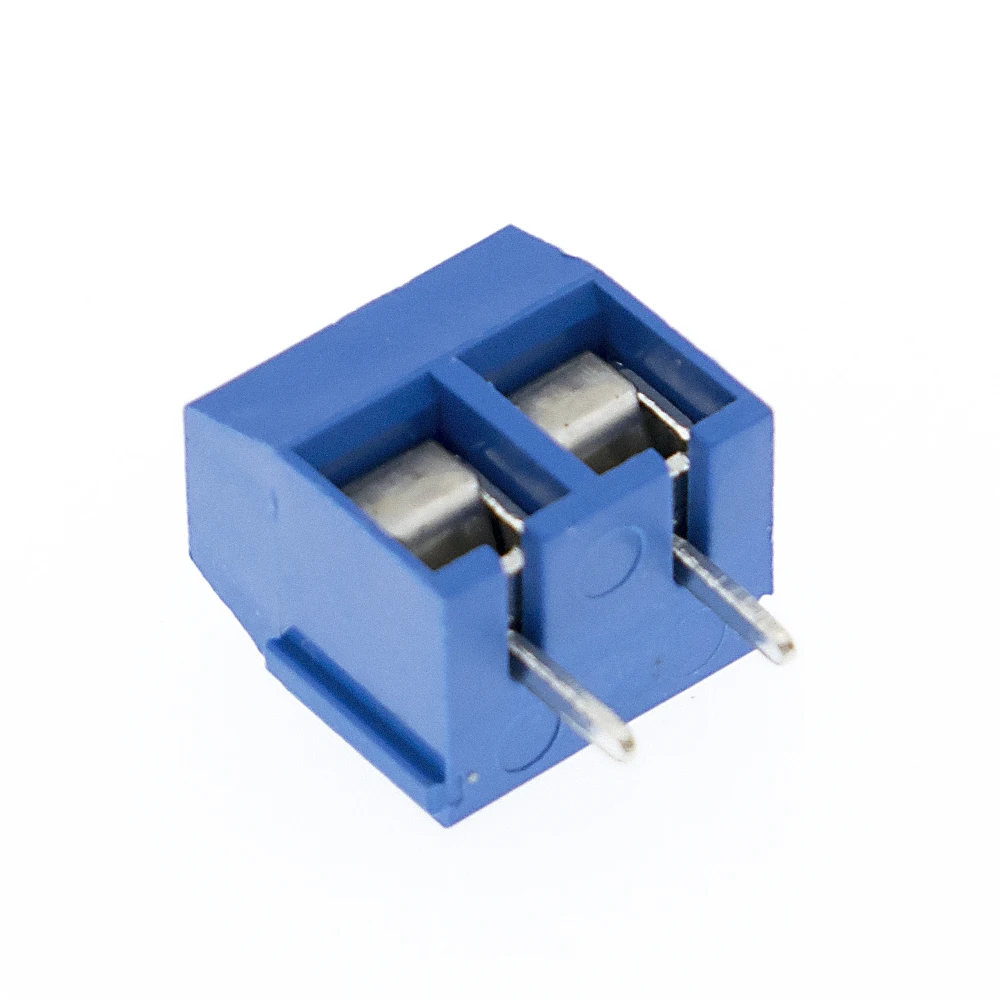 10/50 PCS KF301 2P/3P/4P Blue KF301-5.0 Screw 5.0mm Straight Pin PCB Screw Terminal Block Connector Splicing type
