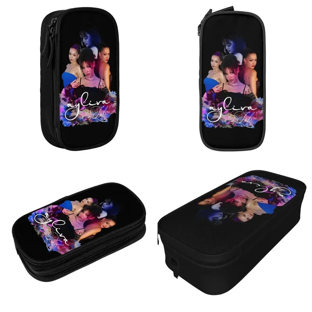 

Ayliva In Liebe Music Pencil Cases Pop Singer Pencilcases Pen Holder for Student Large Storage Bag Office Zipper Stationery
