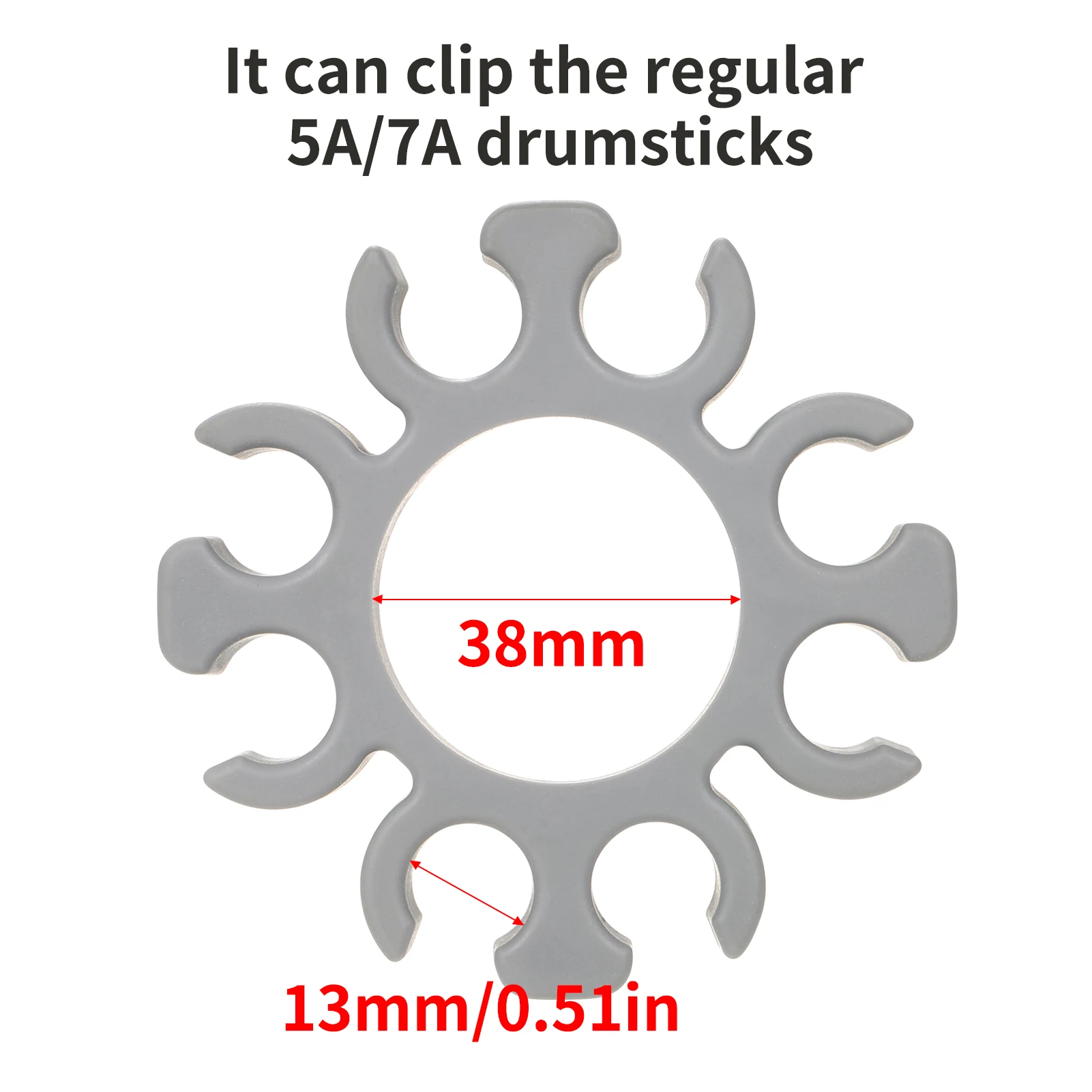Soporte para baquetas, soporte para palillos, soporte para cepillos, varilla de tambor de goma antideslizante, sostiene hasta 4 pares