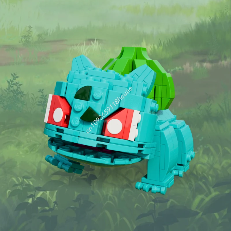

318 шт. MOC Bulbasaurer карманные строительные блоки для домашних животных Рождественский подарок расширенный подарок «сделай сам» предназначенный для взрослых DIY украшение для дисплея