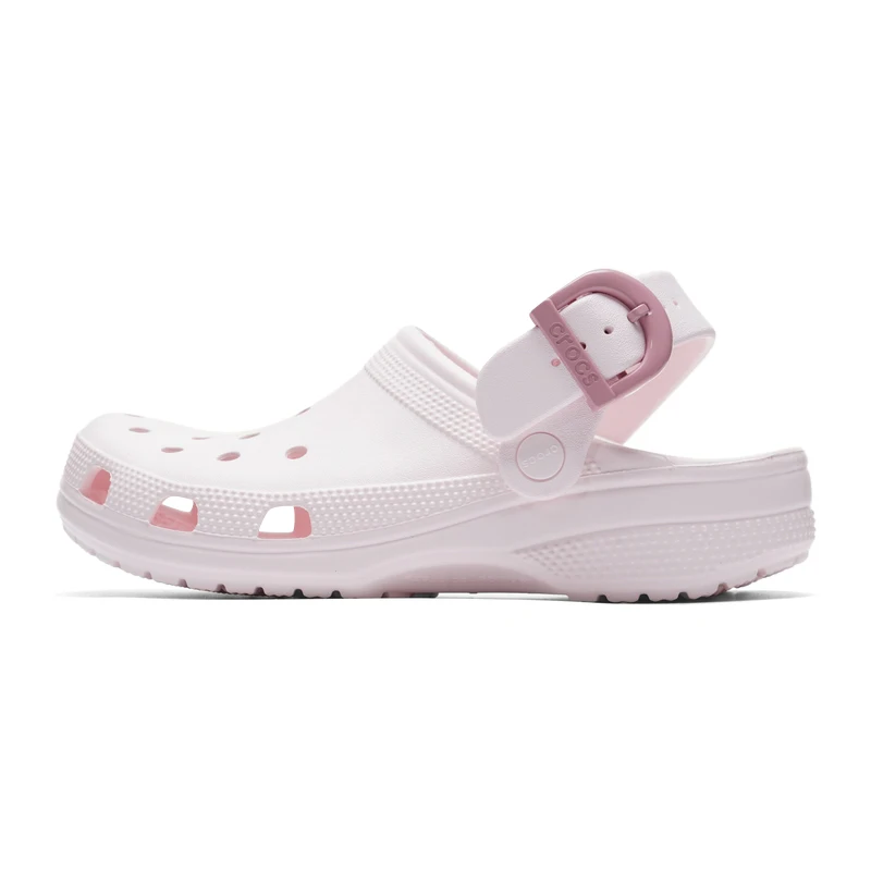 

Crocs(Crocs) Men's and Women's Shoes, Classic Color Buckle Clog Foam Pink Flat Slippers, Sandals, Beach Shoes 213347-7Df