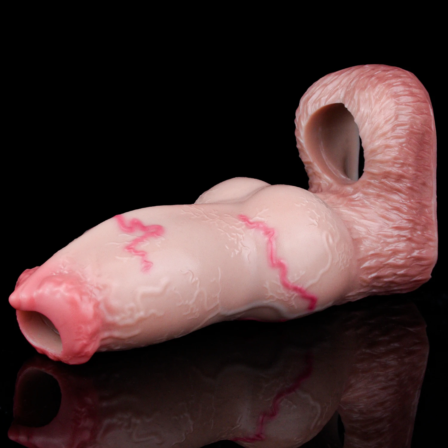 ANOSX Realistic Penis Sleeve Soft Silicone Dildo Sheath Dick Enlarger Cock Extender Delay Ejaculation Reusable Condom Sex Toys