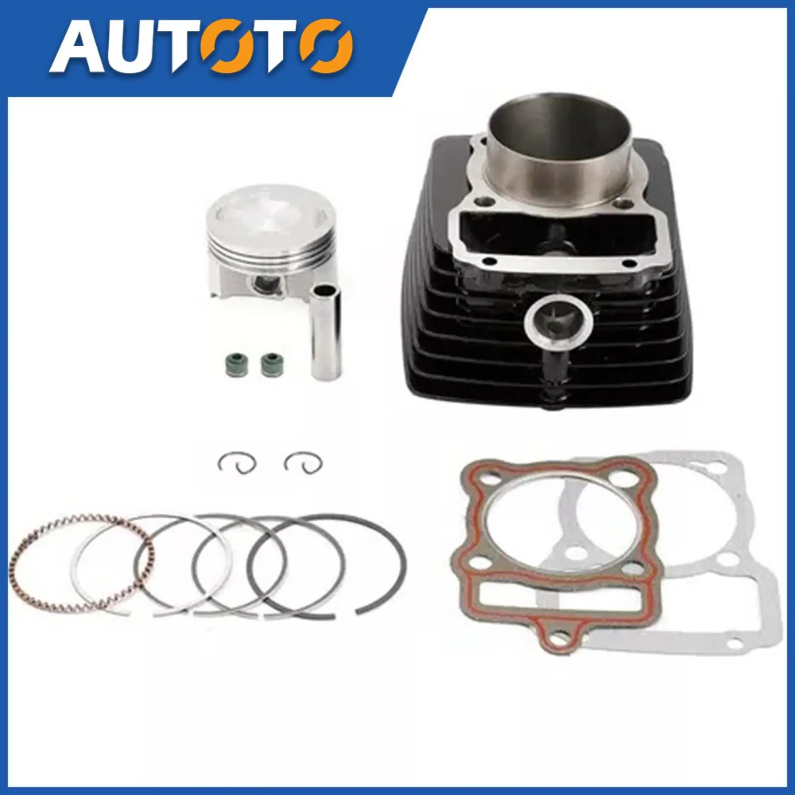 

1set Motorcycle Cylinder piston Big Bore Kit 63.5mm For Italika EX200 RT200 Motorcycle Replacement Parts