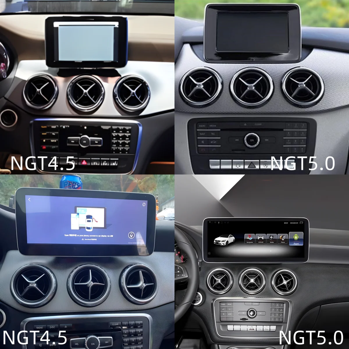 12.3 inch Android 13 Car Multimedia Player for Mercedes Benz A-Class W176 W177 (2013-2018) Car GPS Navigation