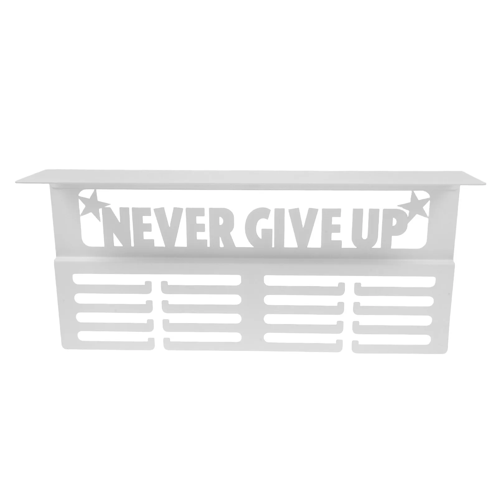 Medal Hanger Display with Trophy Shelf Wall Mounted Sports Awards Holder for Runners Athletes and Races