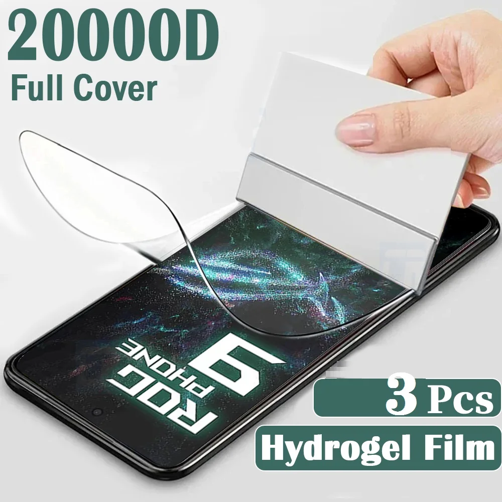 

3 шт. гидрогелевая пленка для Asus ROG Phone 9 8 Pro Защитная пленка для экрана Zenfone 10 11 Ultra Защитная пленка