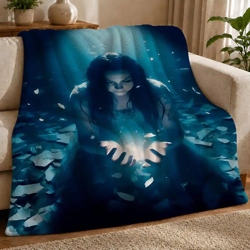 Band E-EvanescenceS Throw 1pc Flannel Blanket Soft Lightweight Warm Cozy For Bedroom Sofa Bed