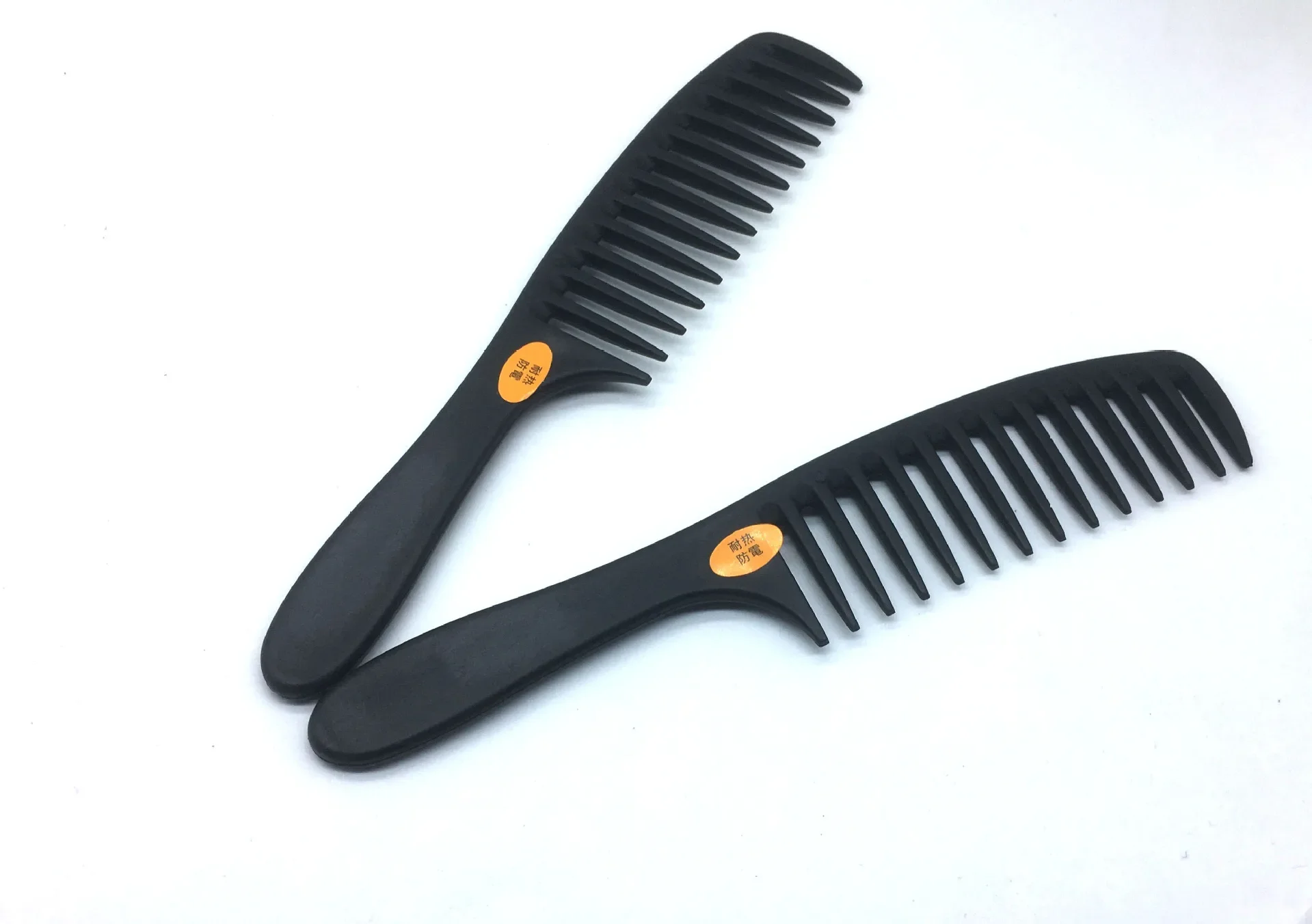 Wide-Tooth Comb Plastic Pear Flower Head Large-Tooth Wide-Tooth Hairdressing Curly Hair Comb Anti-Static Hair Comb