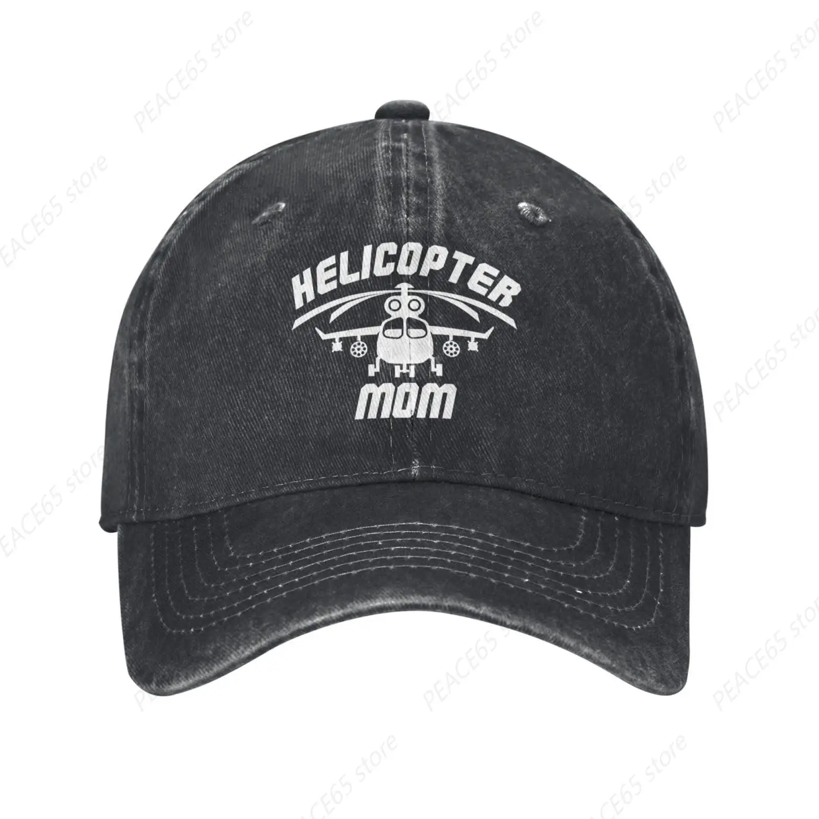 

Adult Vintage Denim Dad Hat Helicopter Mom Baseball Cap Funny Cowboy Hat One Size Outdoor Sports Hiking