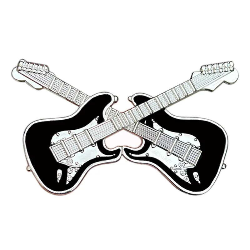 

Fashion guitar music belt buckle