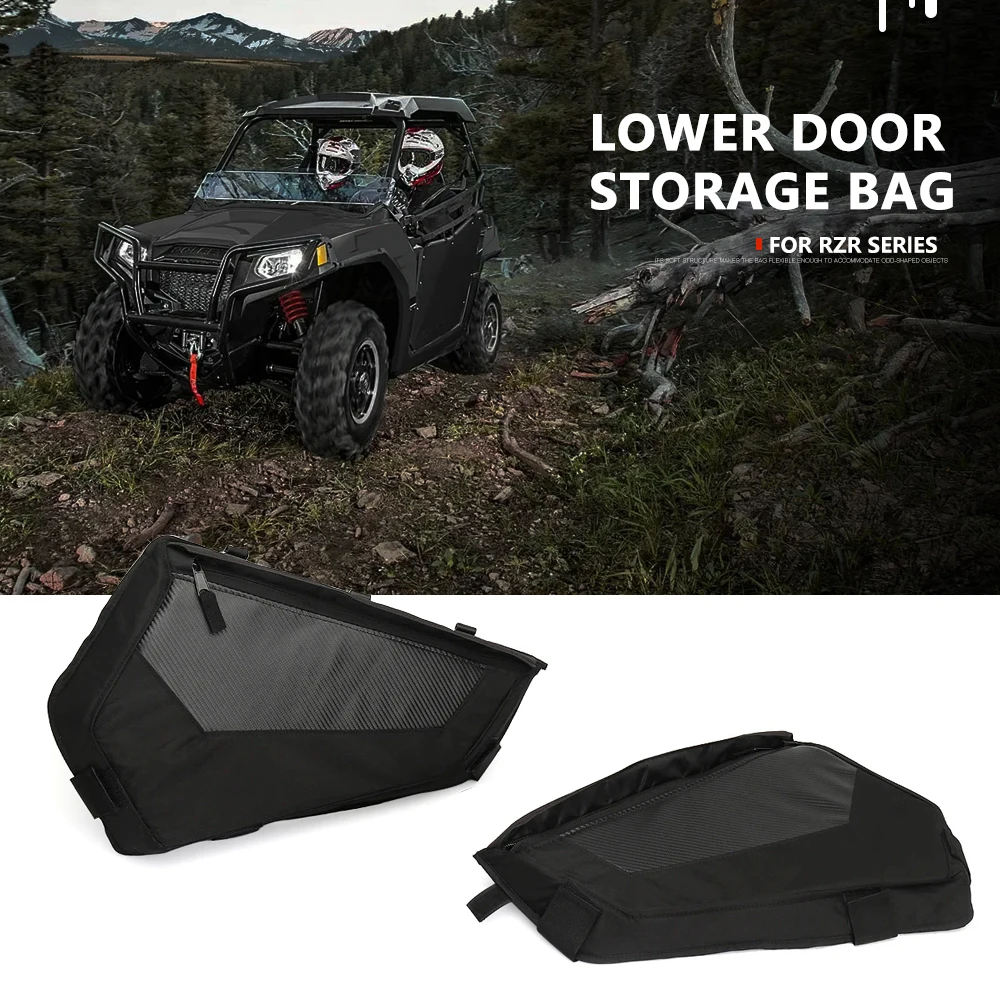 

New UTV Accessories Black Lower Door Panel Storage Bag For Polaris RZR XP 4 1000 S For RZR XP Turbo Sit