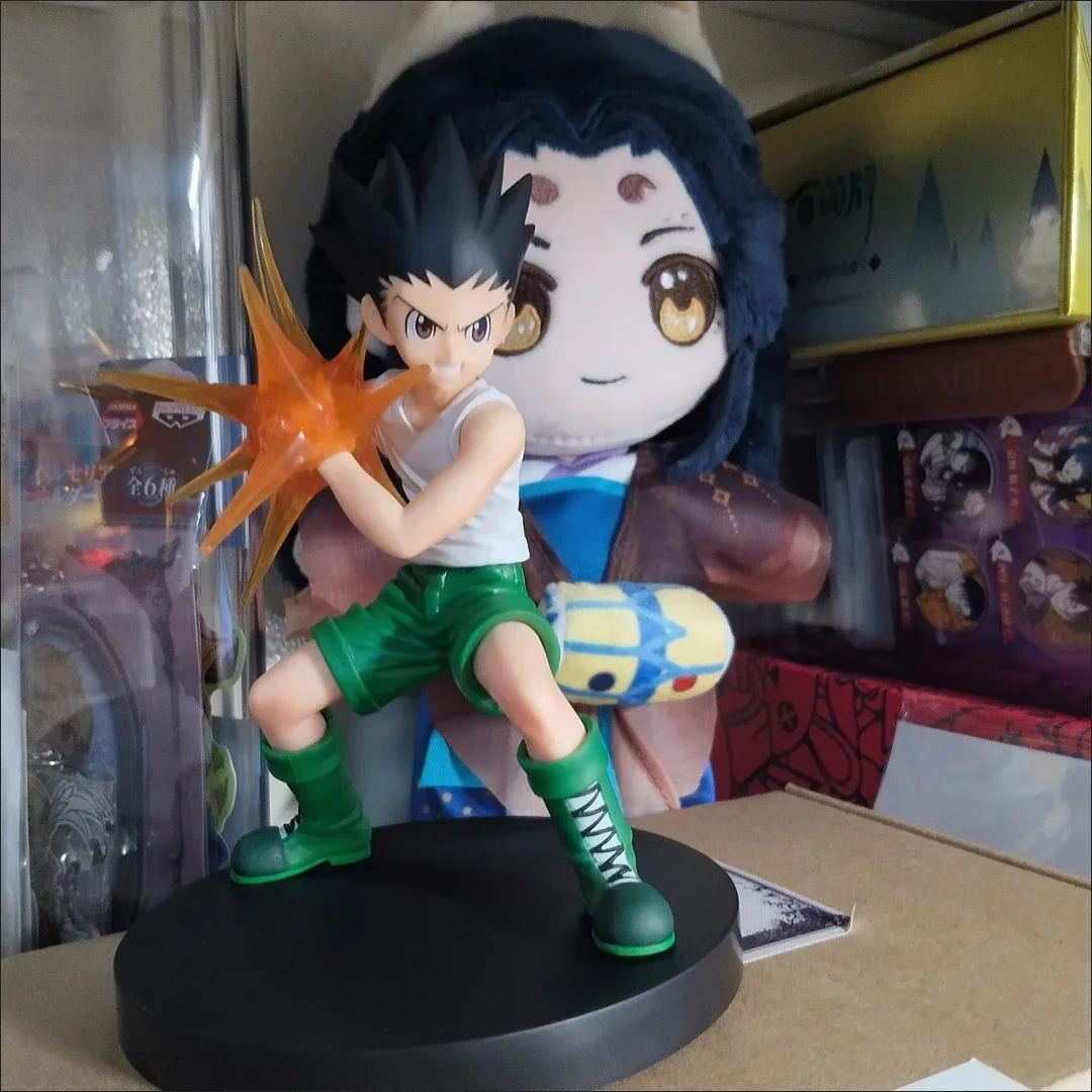 Original Bandai Banpresto Hunter×Hunter Anime Figurines Gon Freecss Action Figureของเล่นสะสมของขวัญสต็อก
