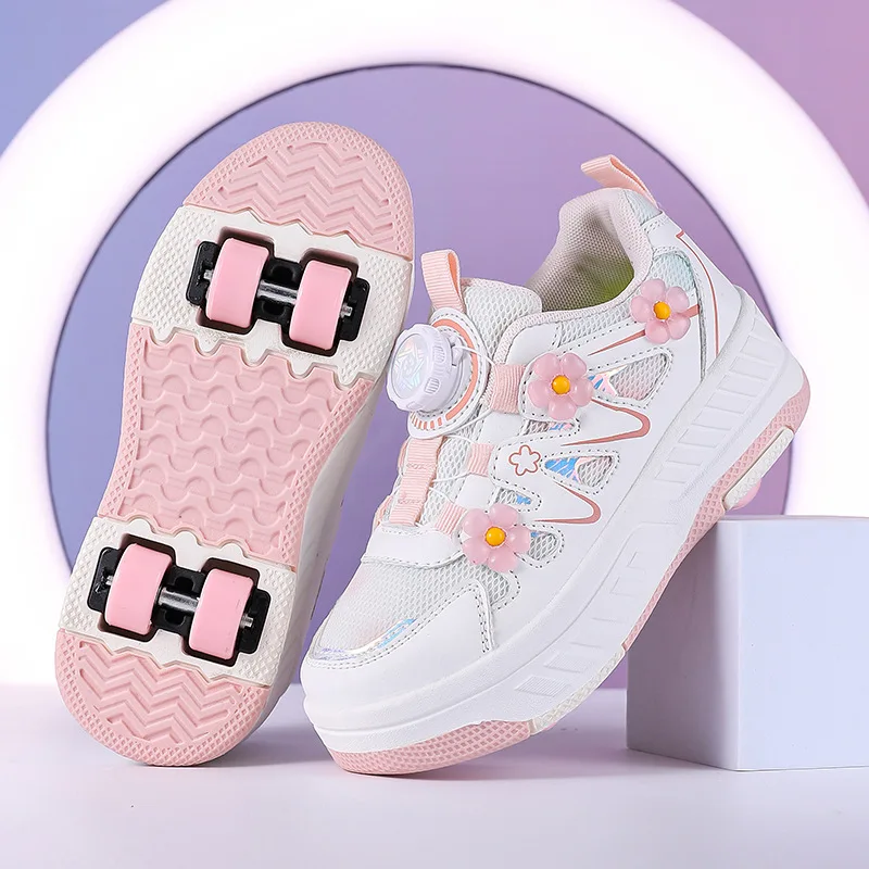 Children's Casual Shoes Girls' Pulley Shoes New Spring Children's Skating Shoes