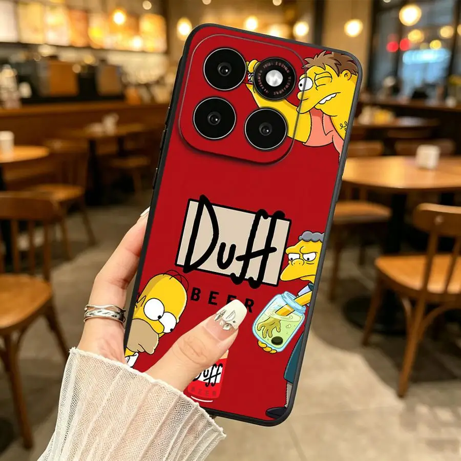 Cartoon Simpson Case for Motorola G96 G22 G50 G71 Edge 70 50 40 20 Pro 30 Lite S30 G32 G51 G73 G60s G53 G30 G52 G85 G86 Phone