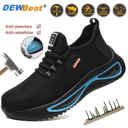 Safety work shoes for men Steel toe anti-smash and anti-puncture soft and folding resistant work shoes Protective shoes