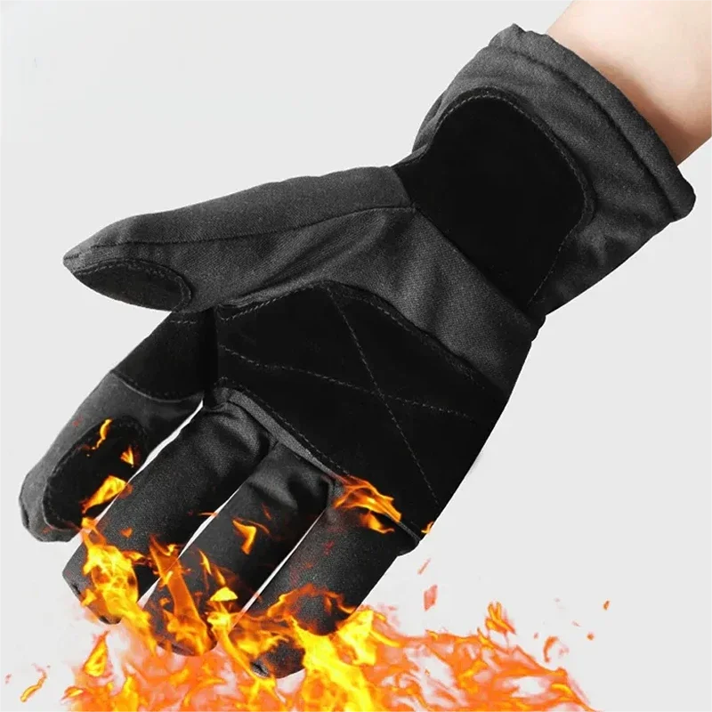 Wear-Resistance Non-slip Thicken Safety Gloves Fire Proof Gloves 3M Reflective Strap Fire Resistant Gloves for Firefighter