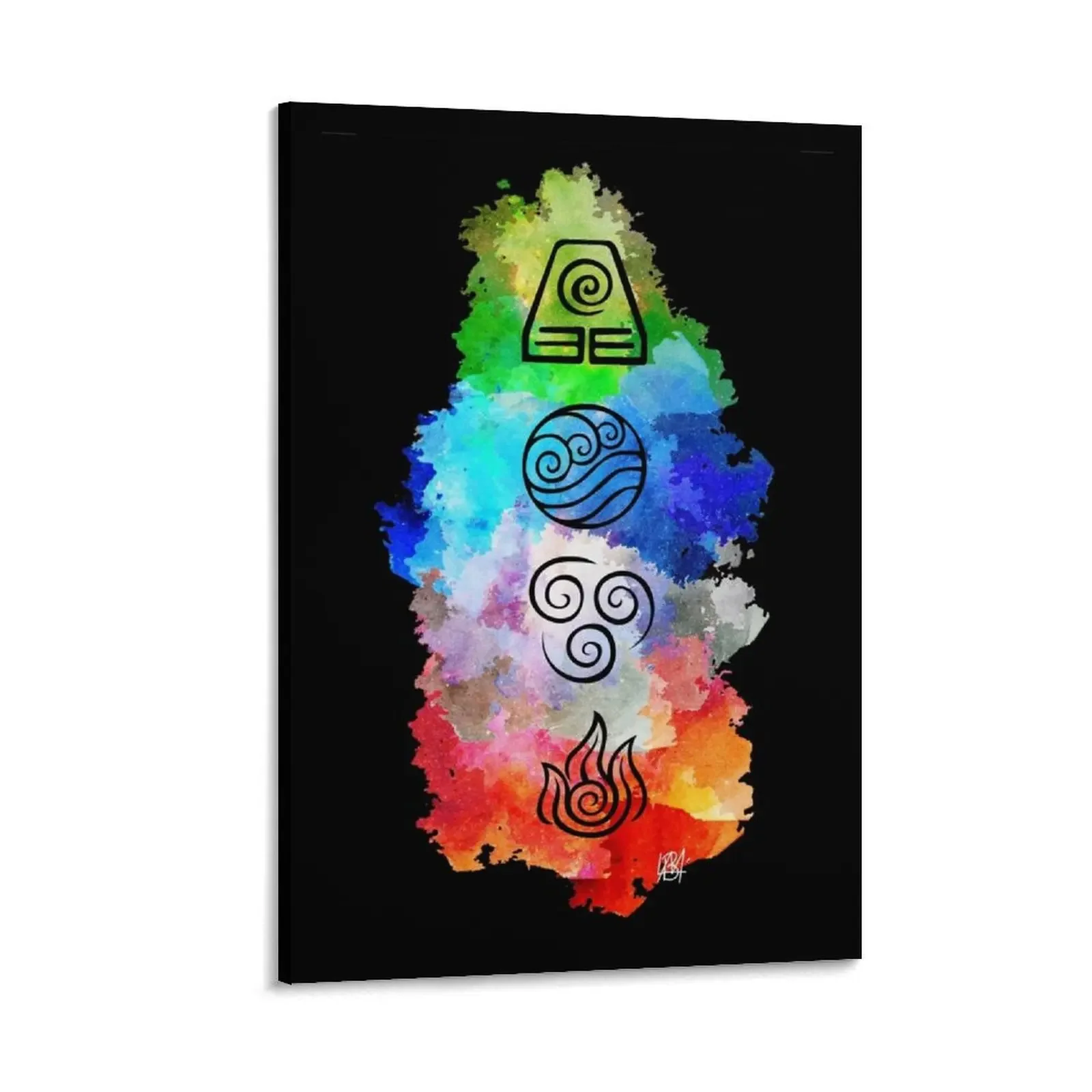 

Avatar the Last Airbender - The Four Elements Canvas Painting photos for living room poster mural room decoration