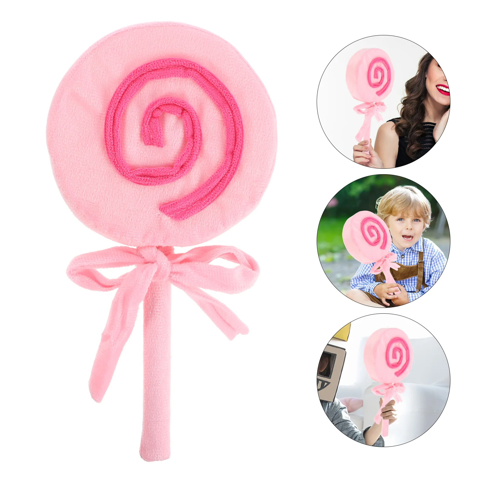 

Lollipop Model Wedding Party Prop Food Decorative Ornament Pink For Photo Simulation Child