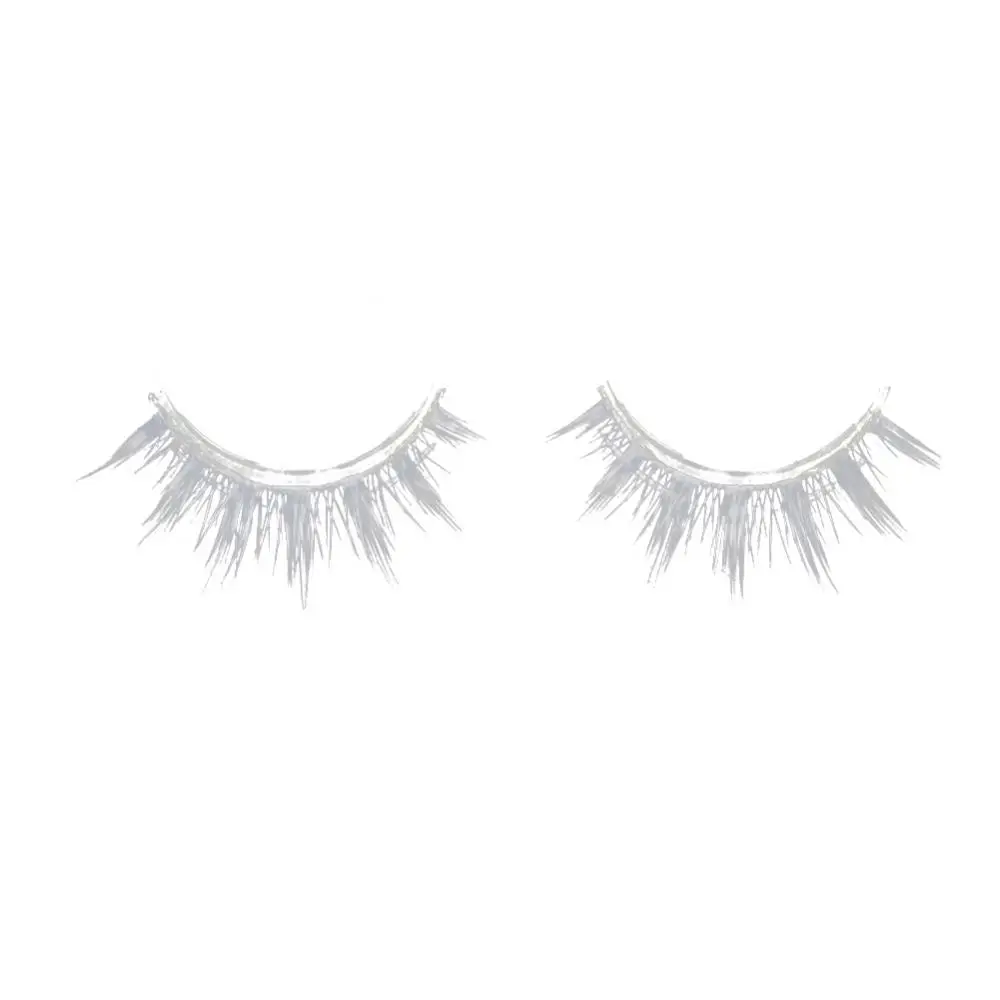 Halloween Party Cosplay Creative White False Eyelashes Extension Soft Wispy Natural Lash Female Makeup