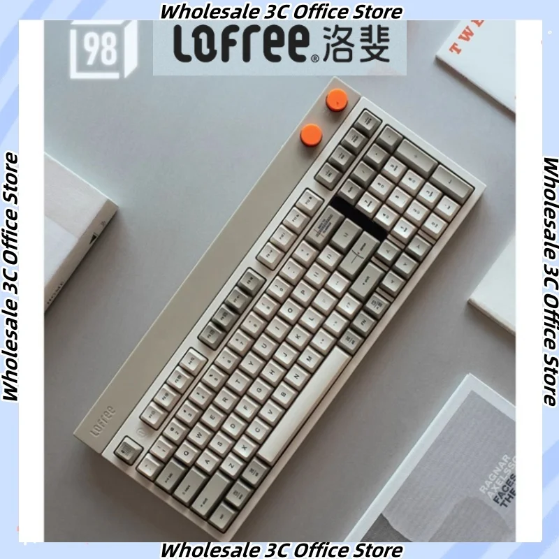 

Lofree Oe918/Oe909 Hot Swapable 3 Mode Small Square Wireless Mechanical Keyboard Bluetooth Retro Cable Esports 98 Key Game