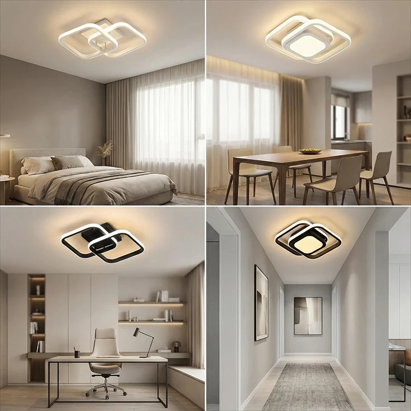 

Modern Minimalist LED Aisle Ceiling Lights Square AC 110-220V Living Room Lamps Balcony Entrance Staircase Home Decor Fixtures