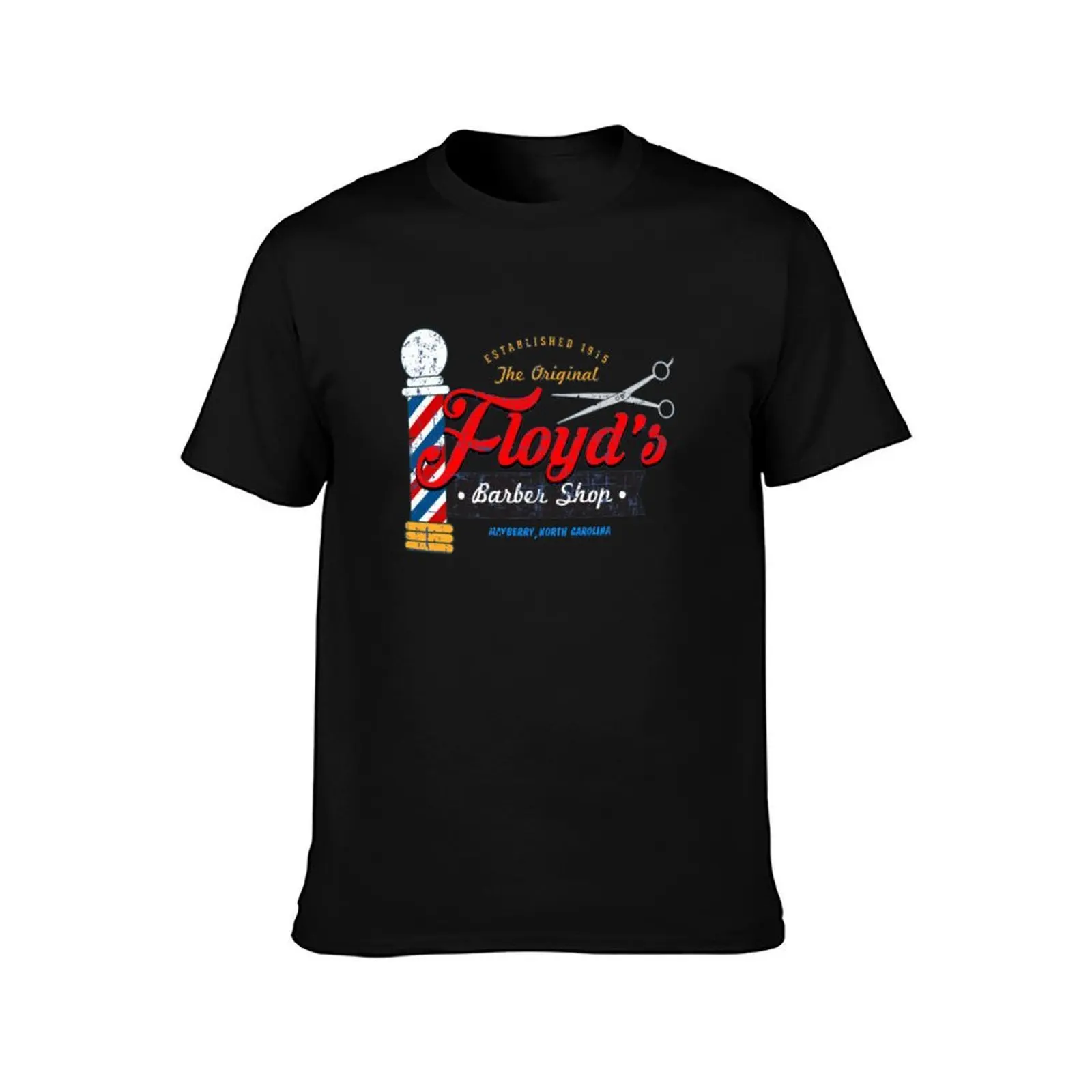 Floyd's Barbershop from The Andy Griffith Show T-Shirt Simple Trendy Casual T-Shirt