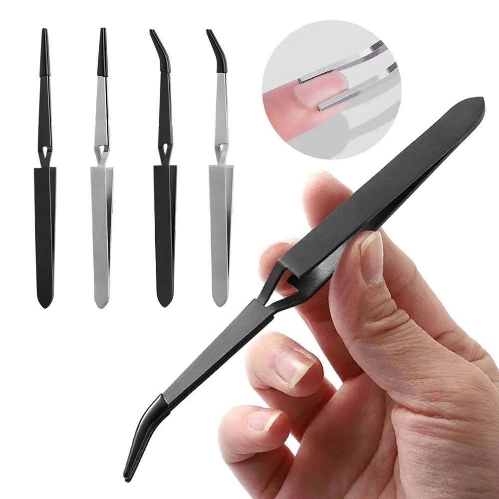 Accessories Stainless Steel Craft Tweezers Universal Tools Cross Locking Tweezers Silicone Industrial Tweezers