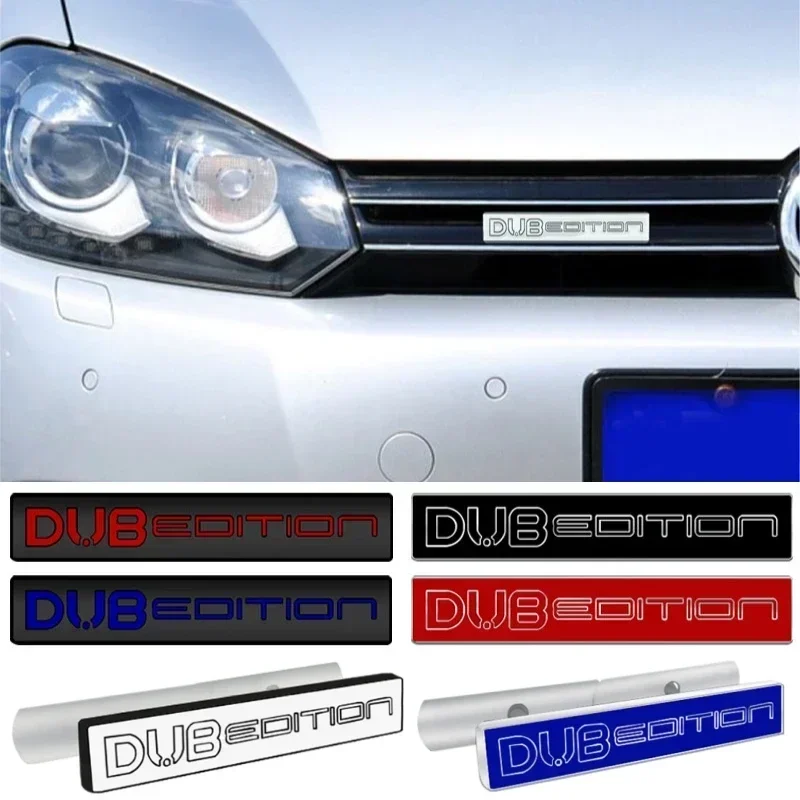 Металлическая Эмблема DUB Edition с логотипом Автомобильная передняя решетка крыла багажника Наклейка для Volkswagen Passat Golf Jetta Touran Tiguan аксессуары