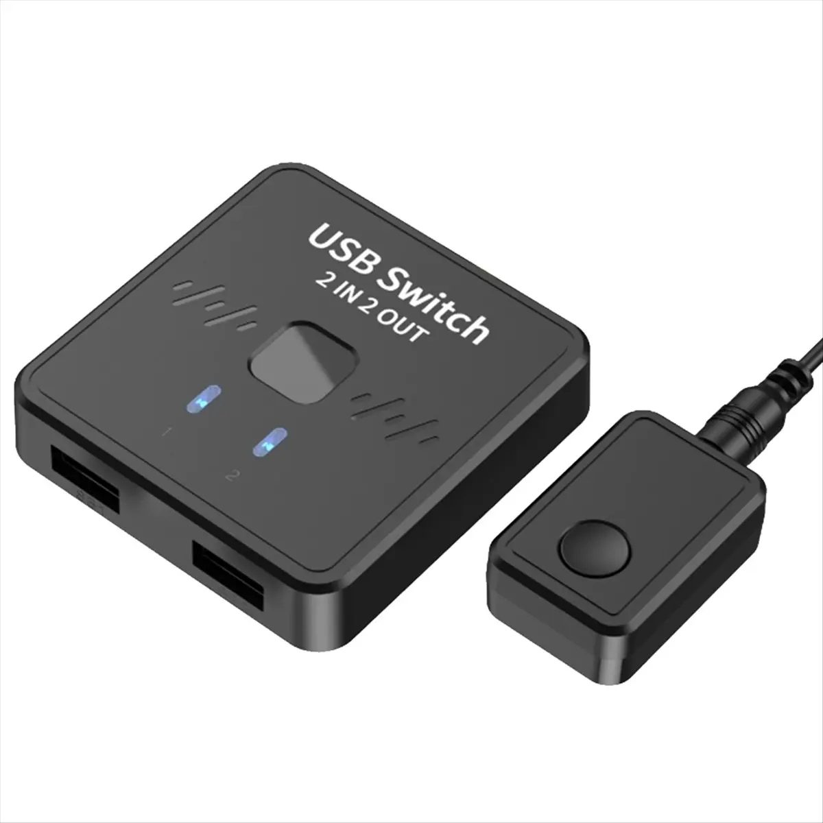 مفتاح USB 2 في 2 مخرج، مشاركة لوحة المفاتيح، الماوس، الطابعة، الماسح الضوئي، كاميرا ويب بين جهاز كمبيوترين، مع وحدة تحكم خارجية #4