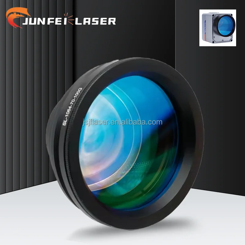 

New JUNFEI F-Theta Lens 1064nm 110 for Fiber Laser Marking Machine Spare Part with Easy-to-Operate Marker