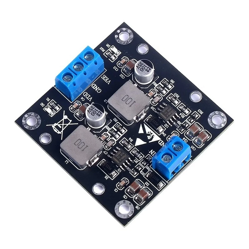 Dual Channel 15V Regulated Power Supply Module Compatible with 7V to 40V Input for Automotive Test Benches and Prototyping