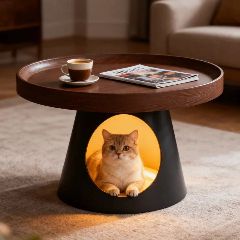 Mesa de centro pequena para sala de estar, design moderno, minimalista, exclusiva, estética, mesa auxiliar, móveis para casa