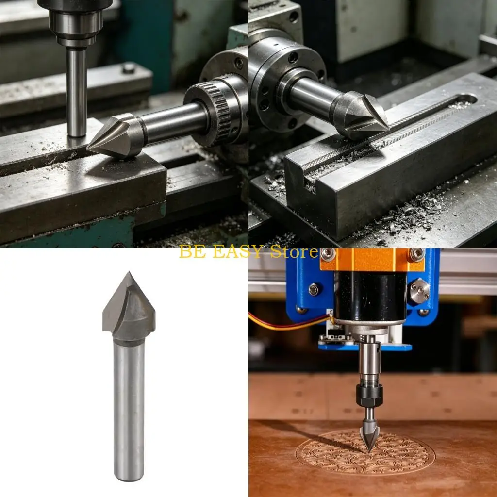 

E28F Steel V Channel Milling Tool 6mm Stem constructed For Extended Use