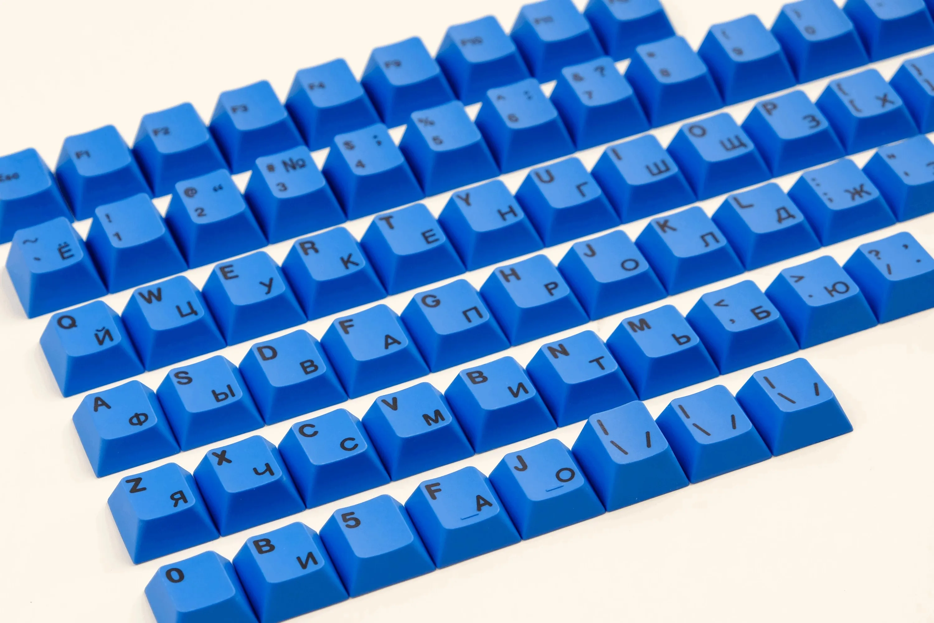 1 Set Letters Area Keycaps Red Blue Grey Russian Mandarin Symbols Key Caps PBT Dye Subbed Cherry Profile Keycap Supplement Kit