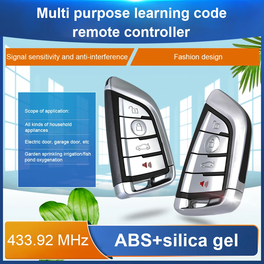 نسخة التحكم عن بعد 433.92 ميجا هرتز بوابة جراج فتحت الباب التحكم عن بعد اللاسلكية العالمي الناسخ مفتاح قوي المضادة للتدخل