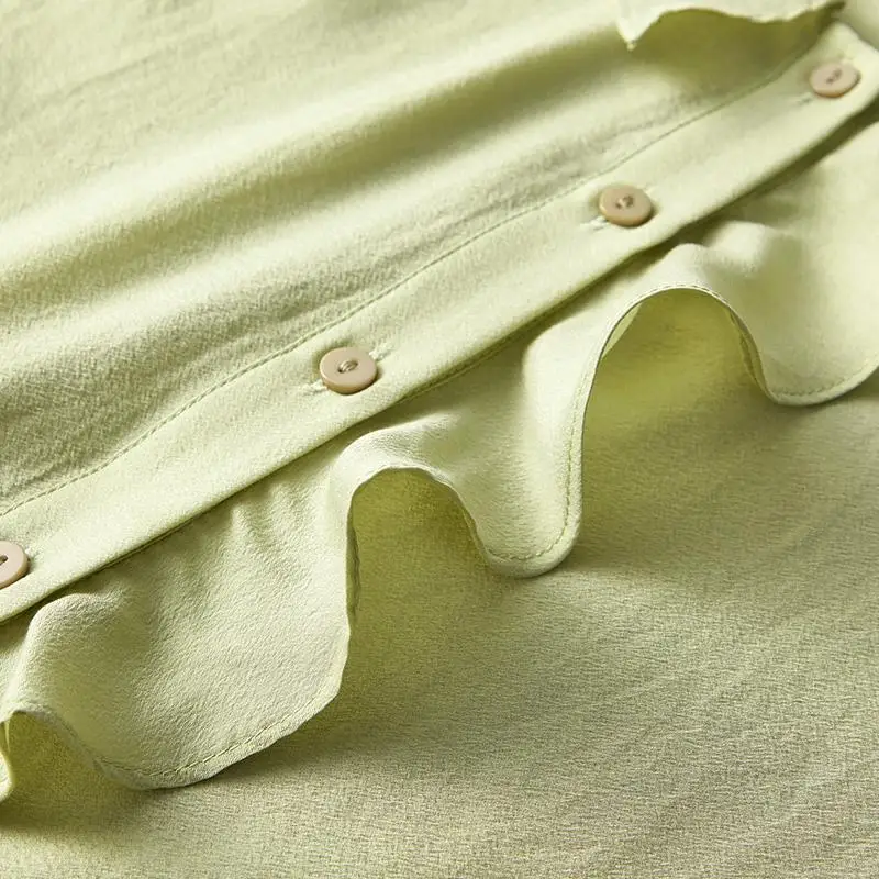 2025 New Temperament Shirt Loose Top Shirt Design Niche Chiffon Shirt Women's Clothing