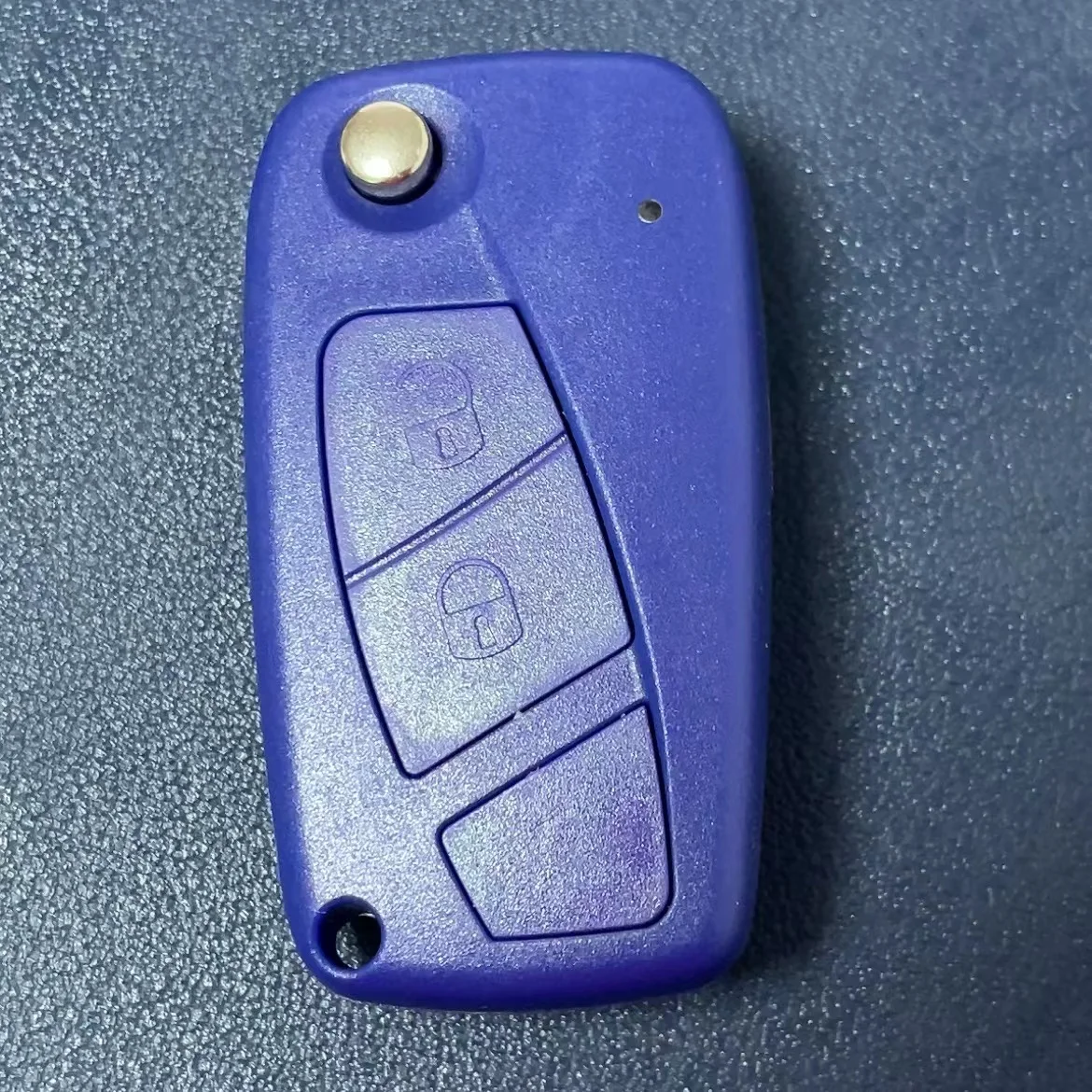 Blue Key Case Fob for Fiat Panda Idea Punto Stilo Iveco 2 Button Key Shell Remote Flip Folding Replacement