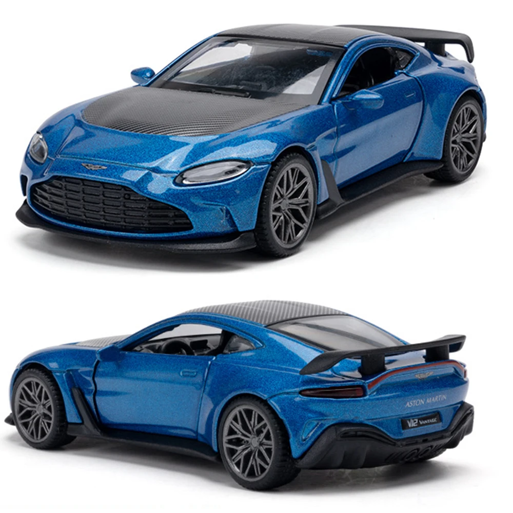 1:43 Scale V12 Miniature Model Toys Alloy Diecast Cars Rubber Tires Doors Opened Metal Body Vehices for Children's Holiday Gifts