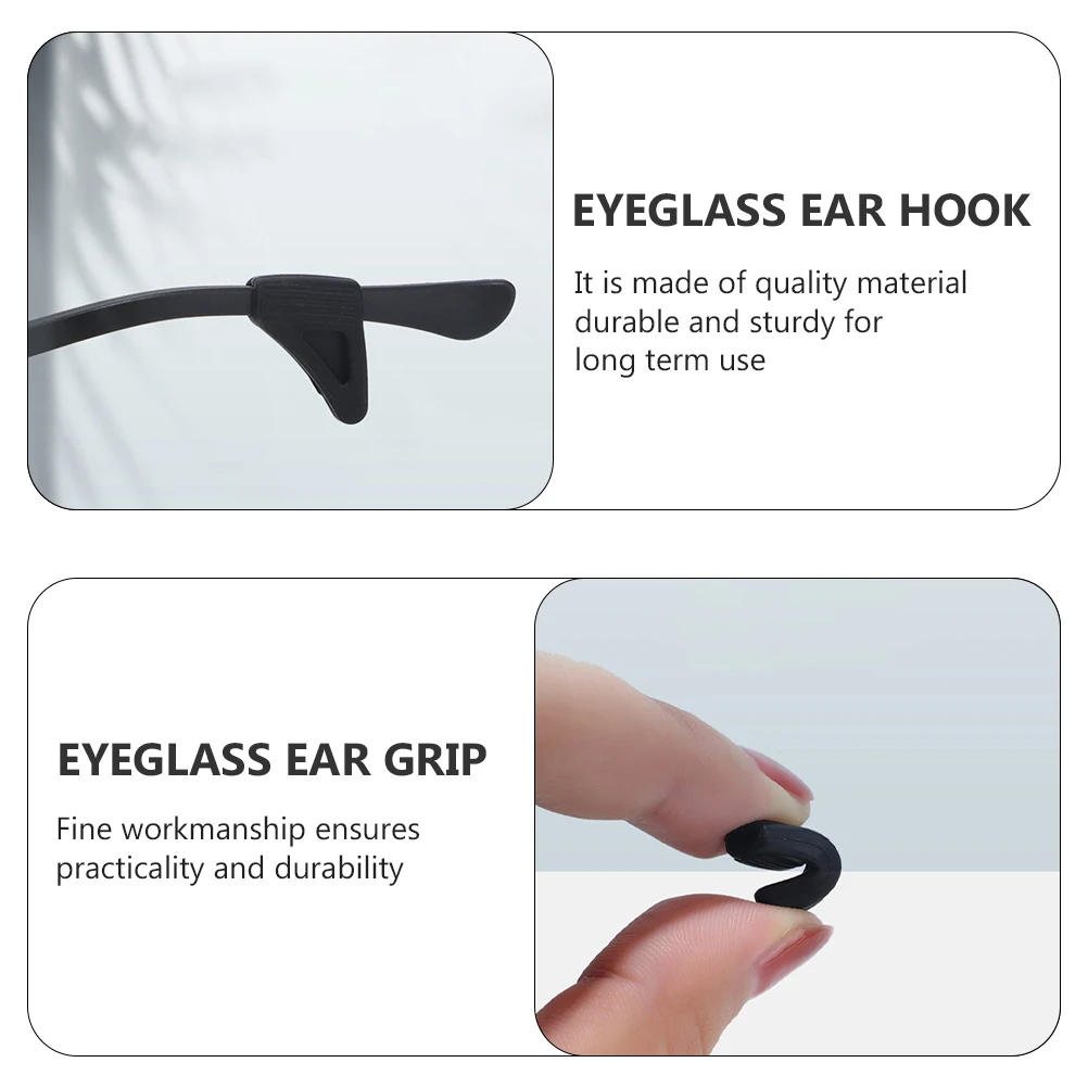 

Eyeglass Ear Hook Retainer Anti-Slip Silicone Holder For Sunglasses Glasses Daily Wear Outdoor Labor Protection