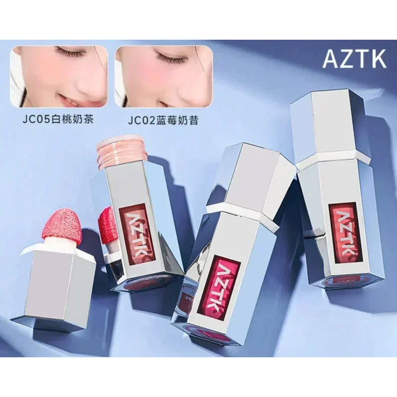 AZTK Jello Color Powder Vloeibare Blusher Rendering Hydraterende Schoonheid Verdikt en contracten Vloeibare Wang Gezichtsmake-up