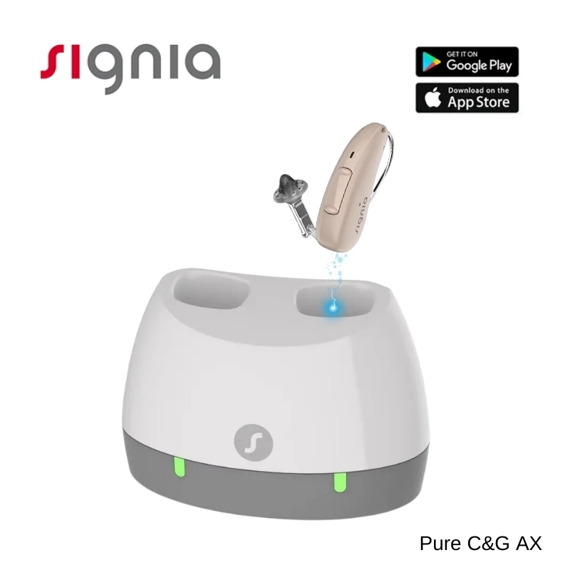 Signia Pure C&G AX（1/2/3/5/7AX）110dB 16-48 channels Digital Computer programmable concealed Mild to Severe Hearing Loss Range