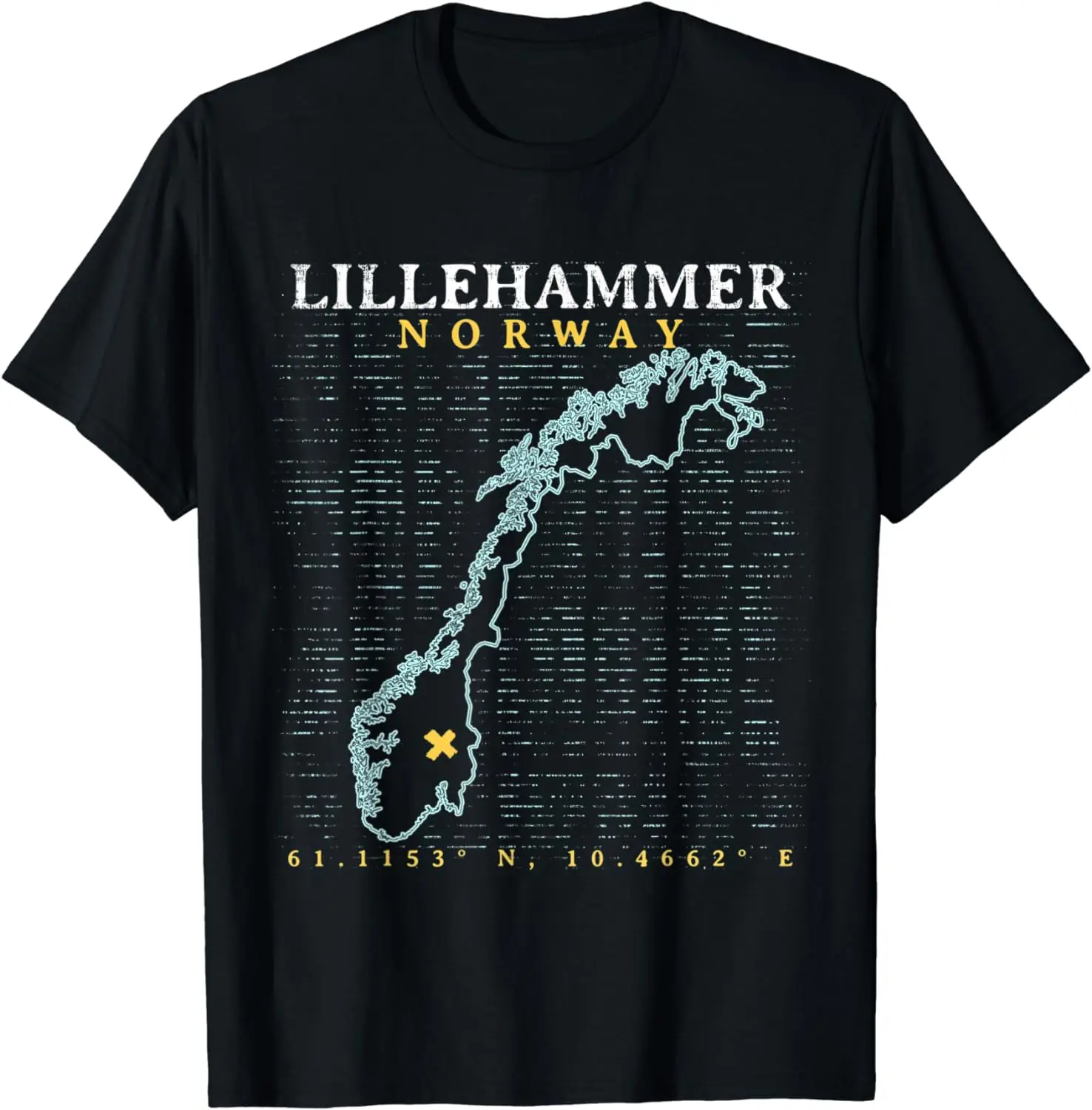 

Norway Lillehammer T-Shirt 100% Cotton O-Neck Summer Short Sleeve Casual Mens T-shirt Size S-3XL