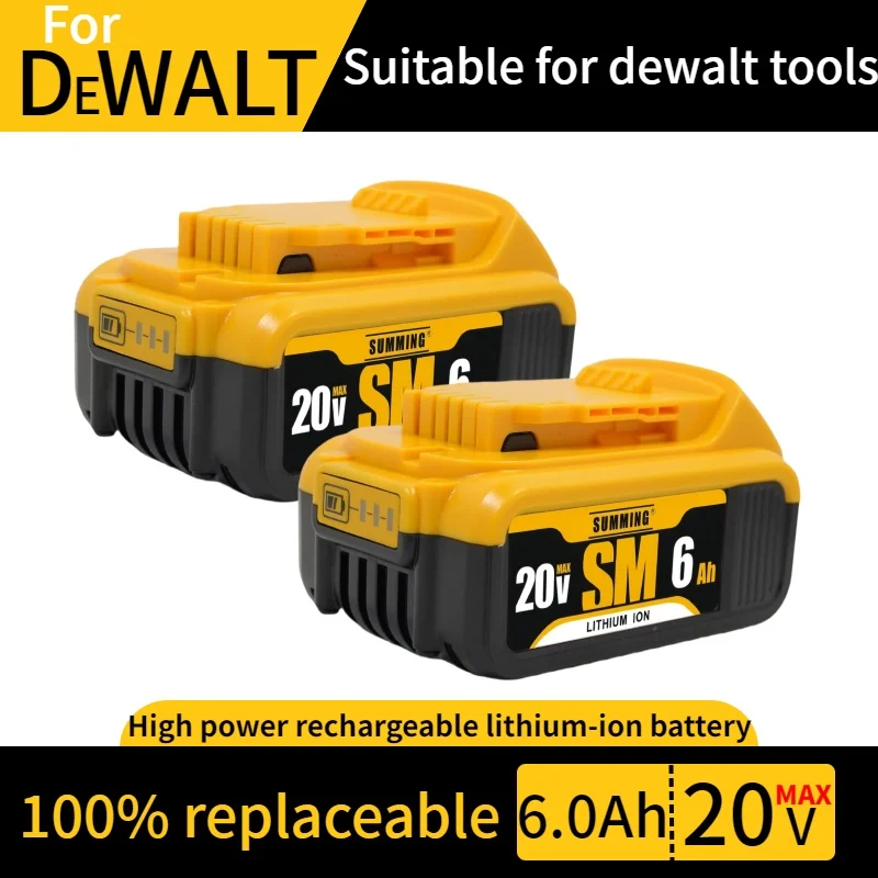 

Для аккумулятора Dewalt 18 В 20 В макс. для DCB184 DCB182 DCB180 DCB181 DCB200 Аккумулятор для инструментов ✅ Перезаряжаемый с зарядным устройством