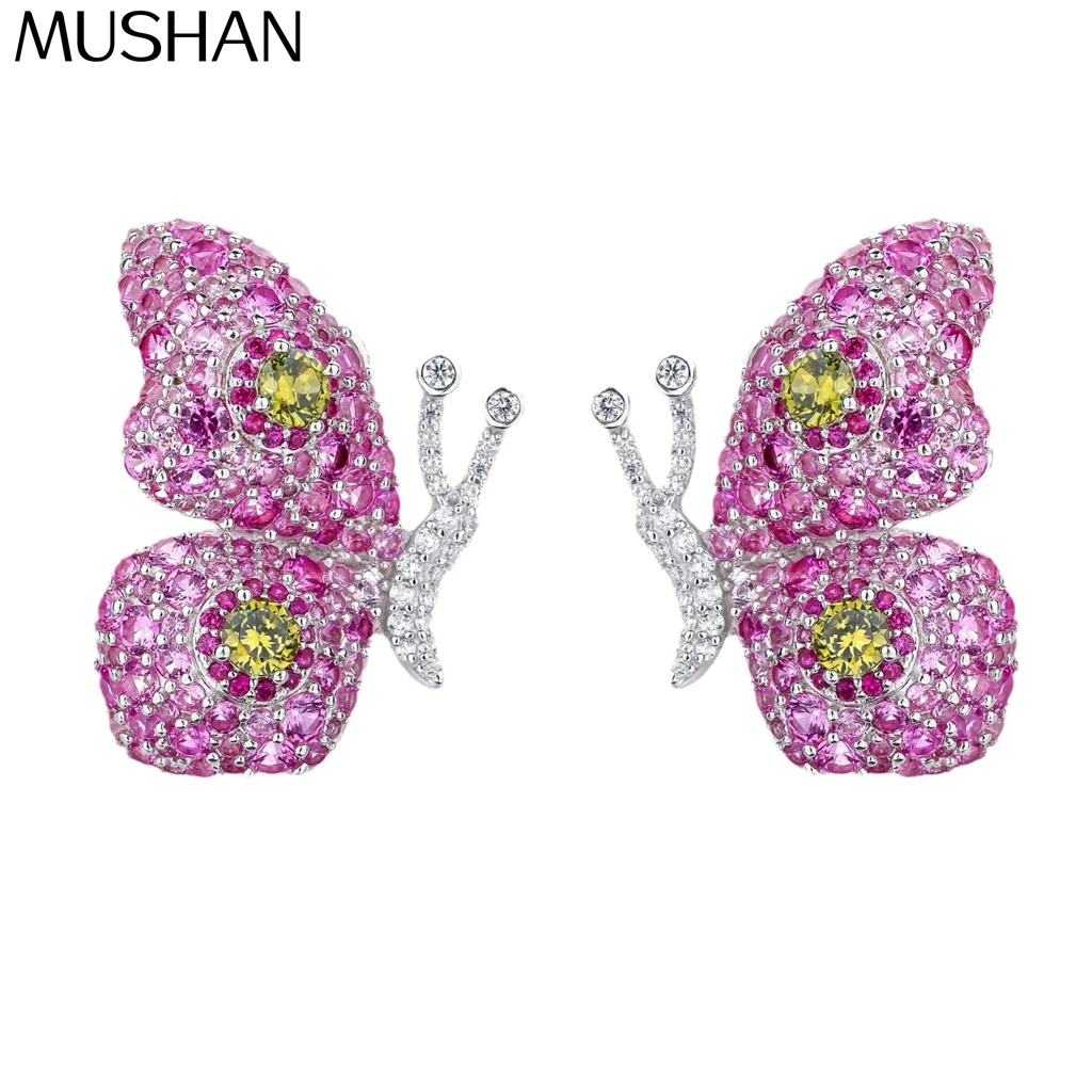 

MuShan Jewelry 925 Sterling Silver Earring Designer HCD Diamond High Carbon Gemstones 925 Sterling Silver Earring Accessories