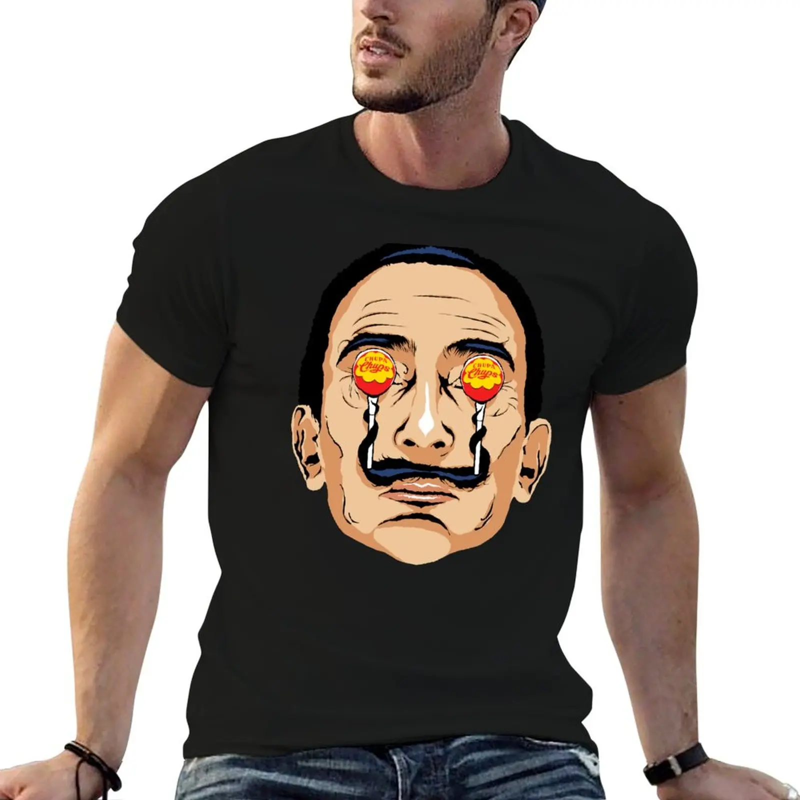 Lollypop Art T-Shirt Comfortable Basic Crew Neck Tee