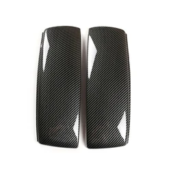 2PCS ABS Carbon Fiber Central Console Armrest Box Protective Cover Trim BM-F15-CFG-027 for BMW X5 F15 F85 2014-2018