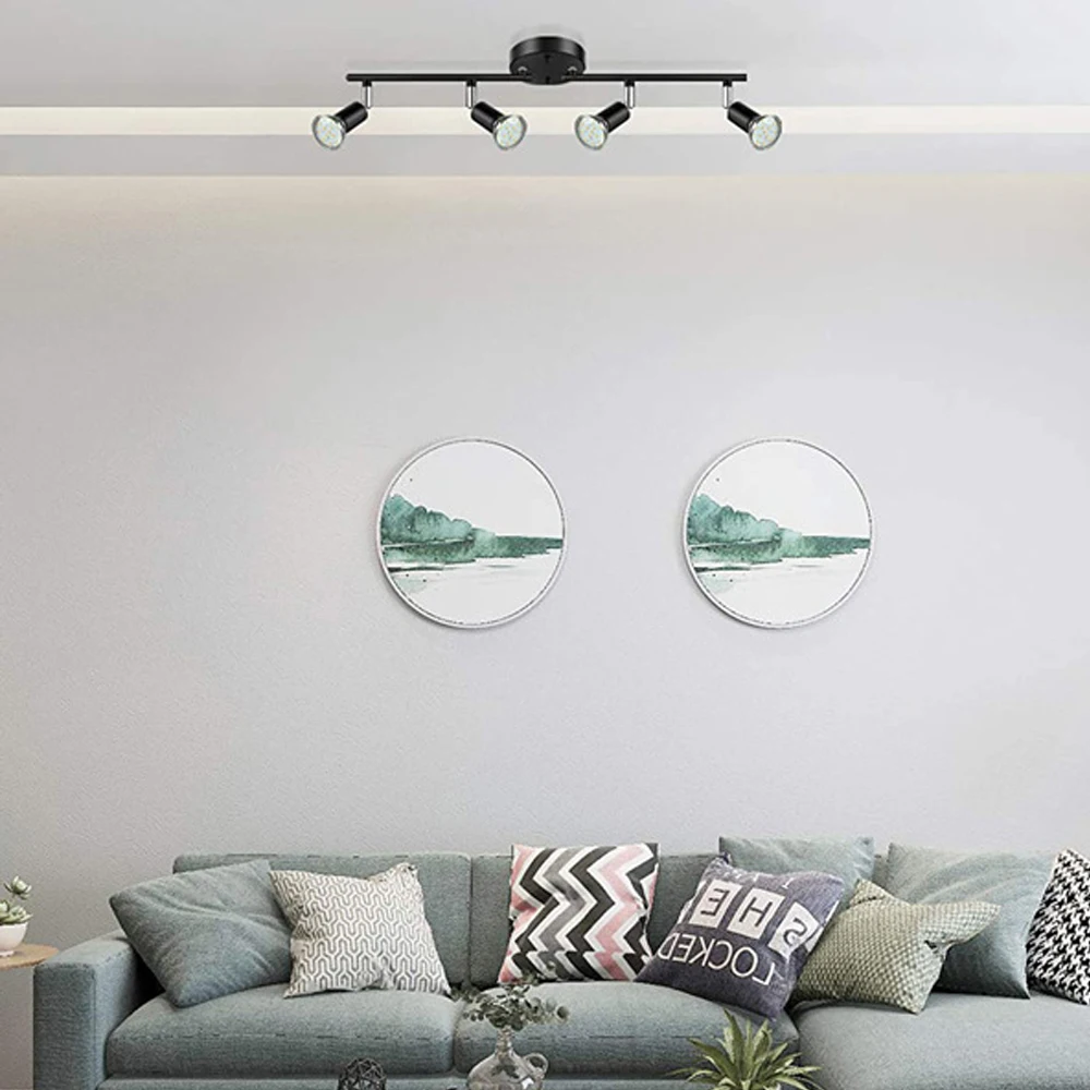 Modern LED G10 Rotatable Adjustable Ceiling Spotlight Lights Track Spot Lamp for Store Living Room Bedroom Home Lighting Decor
